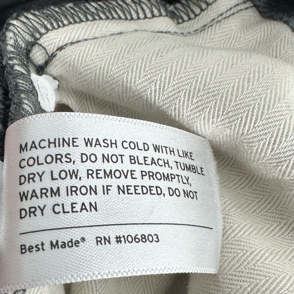 BEST MADE Men's Grey Straight Leg Jeans Size 34 X 34 - Picture 8 of 9